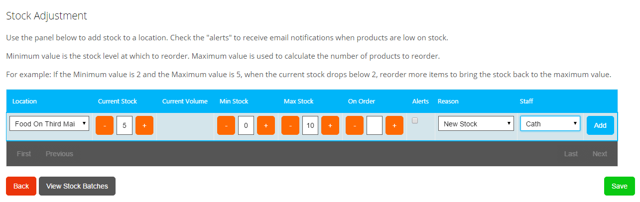 Why the stock page is not updated