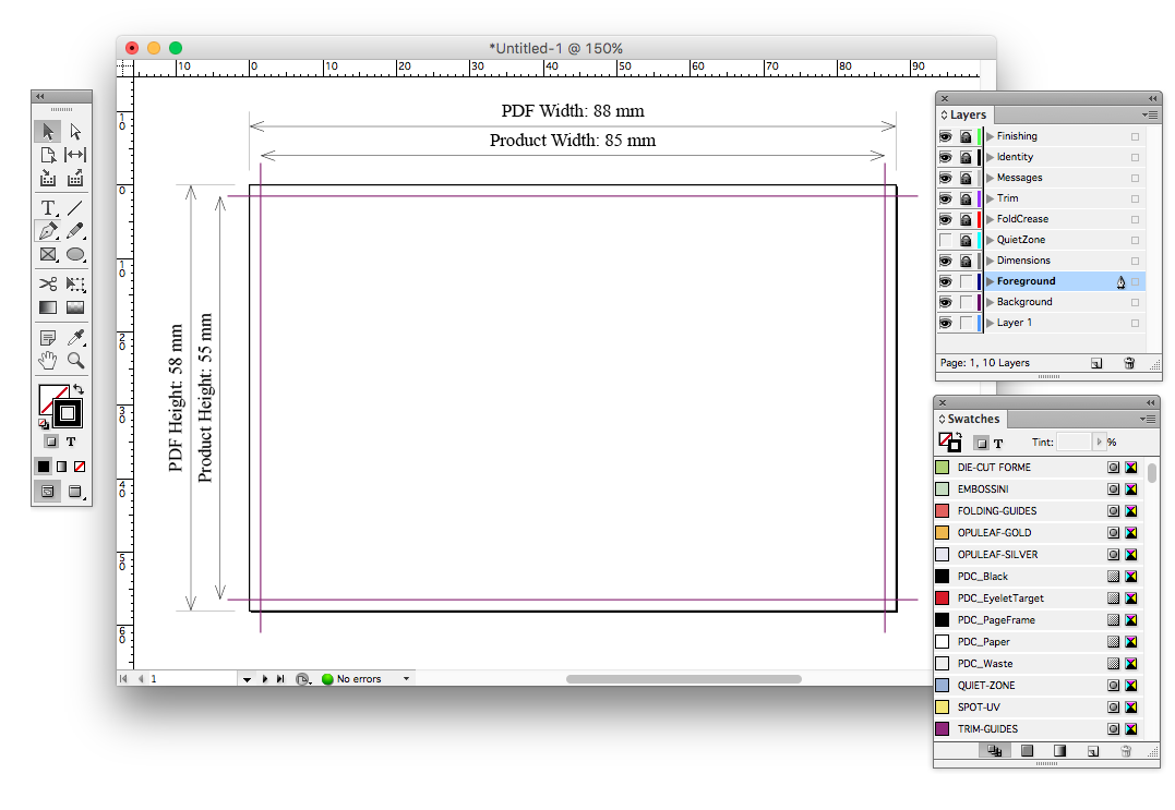 Solid Indesign Pattern InDesign template guidance | Nettl.com UK