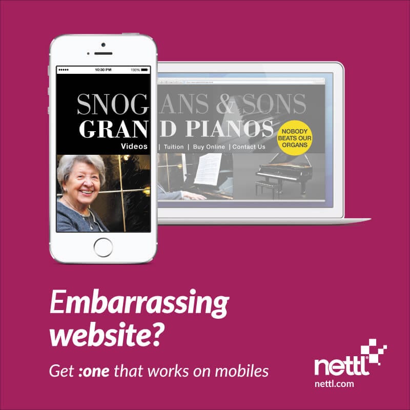 Snog Gran Videos, embarrassing website fail from nettl.com