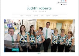 Judith Roberts Opticians Mumbles Swansea Web Design