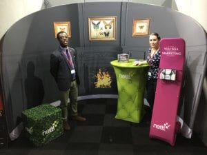 Nettl exhibition show fabric stand display
