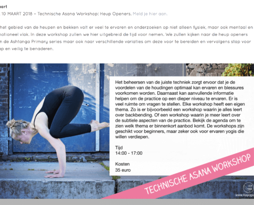 webdesign Lila Yoga Haarlem