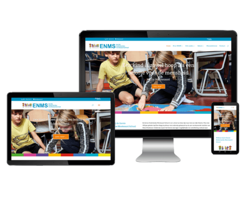 Website voor Eerste Montessori School Nederland Den Haag