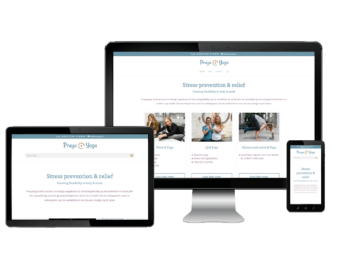 Website ontwerp voor Prayayoga Haarlem