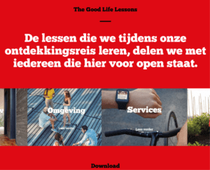 Website van Nettl Den Haag over The Good Life met Dura Vermeer