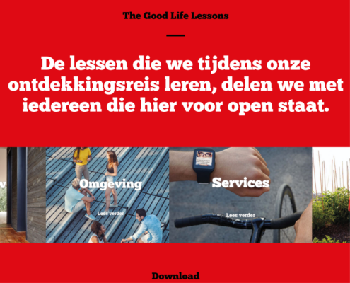 Website van Nettl Den Haag over The Good Life met Dura Vermeer