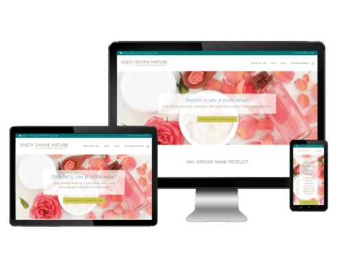 Webdesign huidverzorging en cosmetica