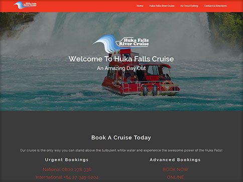 Huka Falls Website