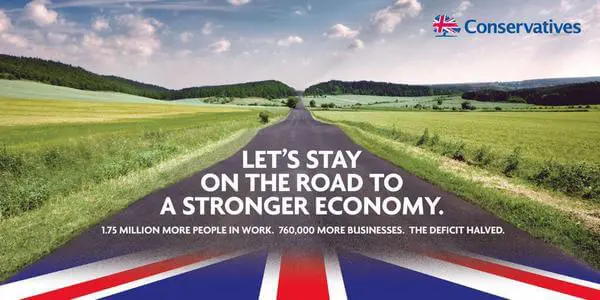 - road to recovery conservative party poster