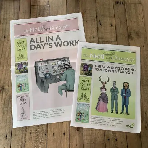Outdoor spaces - newspapers