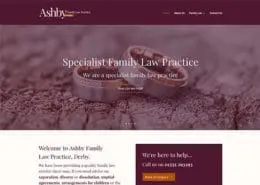 Ashby Family Law Website by Nettl of Chesterfield