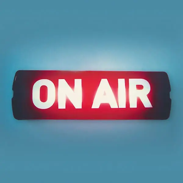 on air sign to represent business promotion