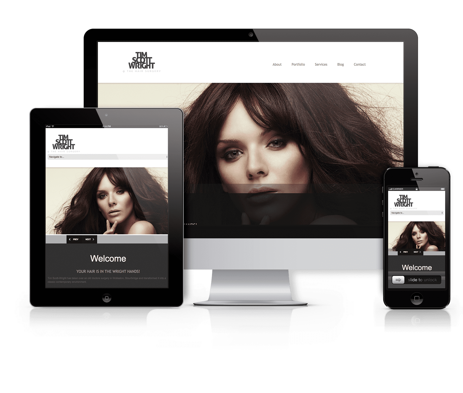 Tim Scott Wright Website Responsive View by Nettl