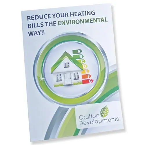 winter sale - recycled leaflet