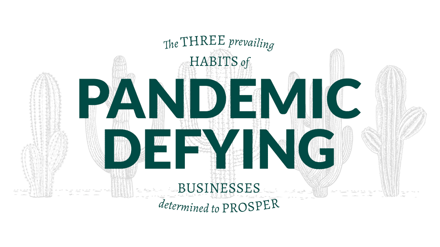 pandemic defying business logo