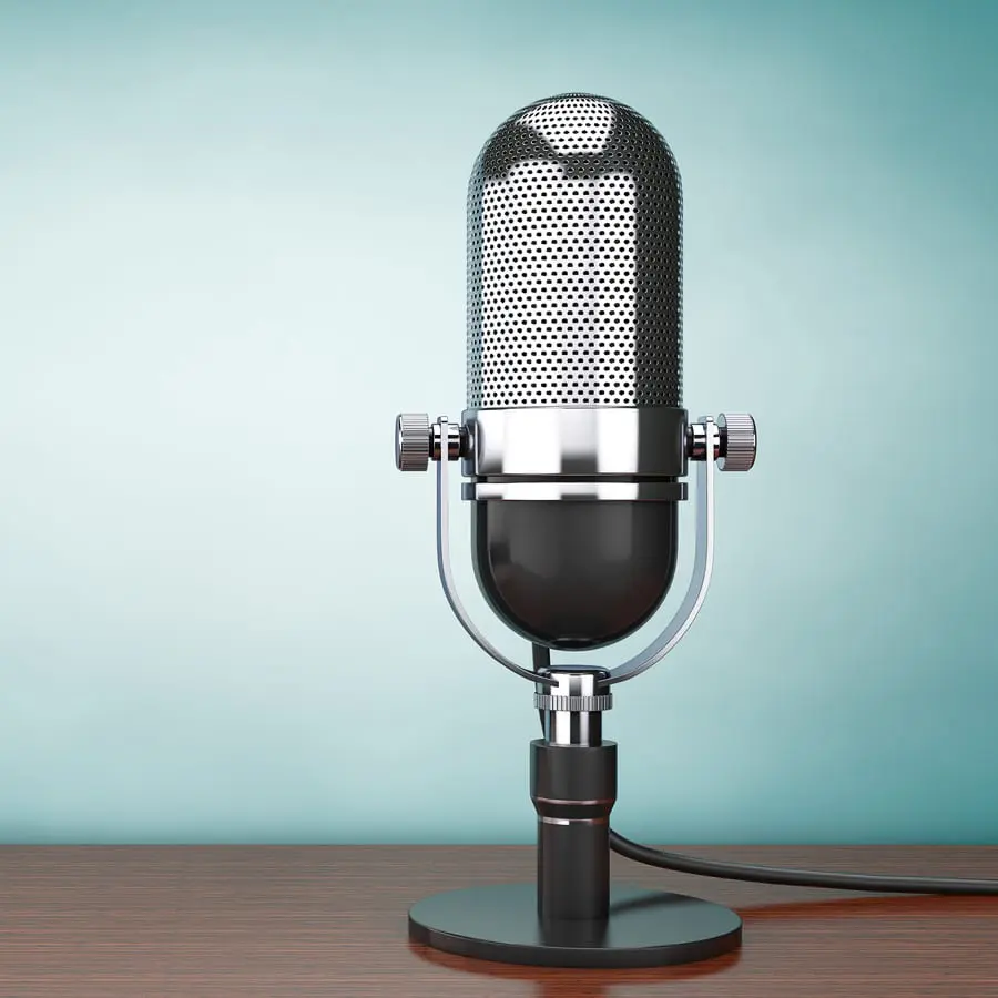 microphone on table
