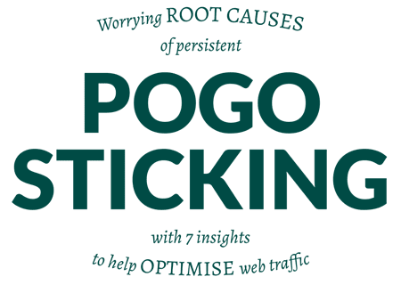 pogo sticking for web ux seo
