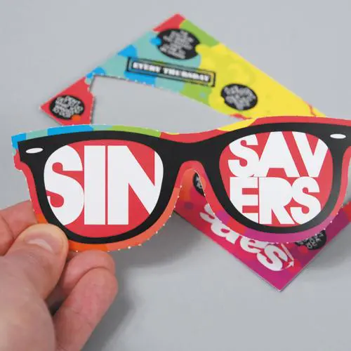 Game Face - cut out flyer