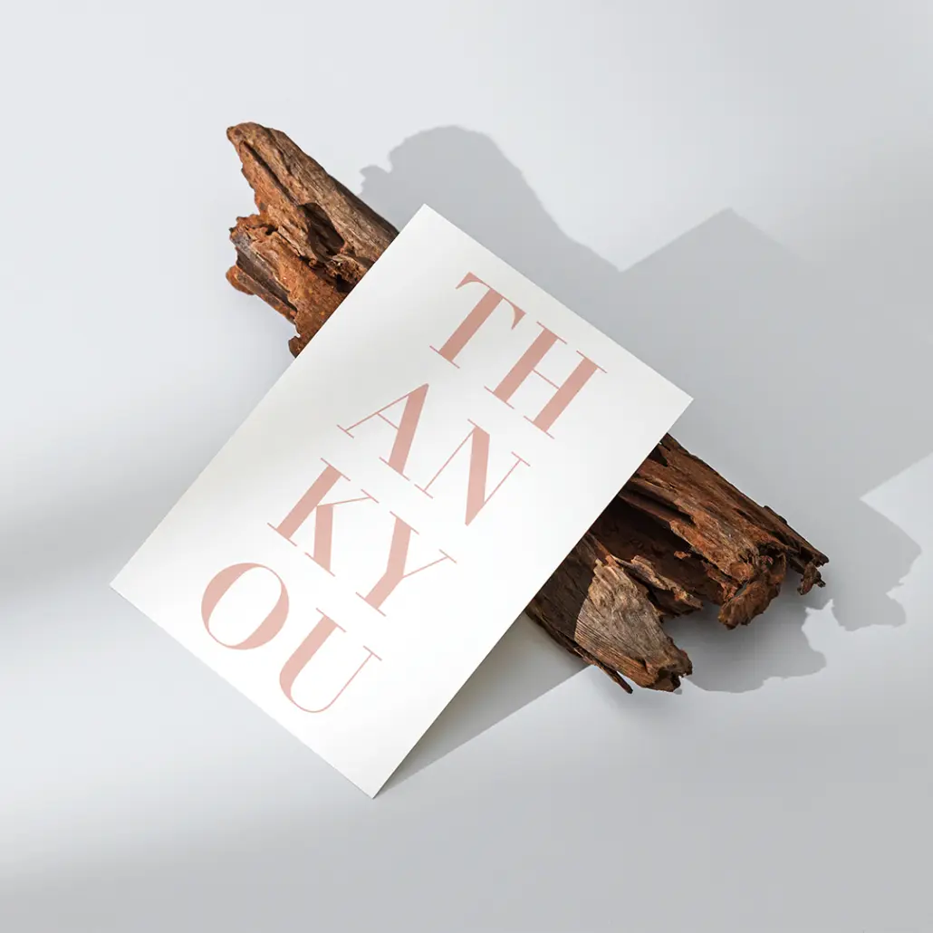 national stationery week - Thank you A6 Notecard