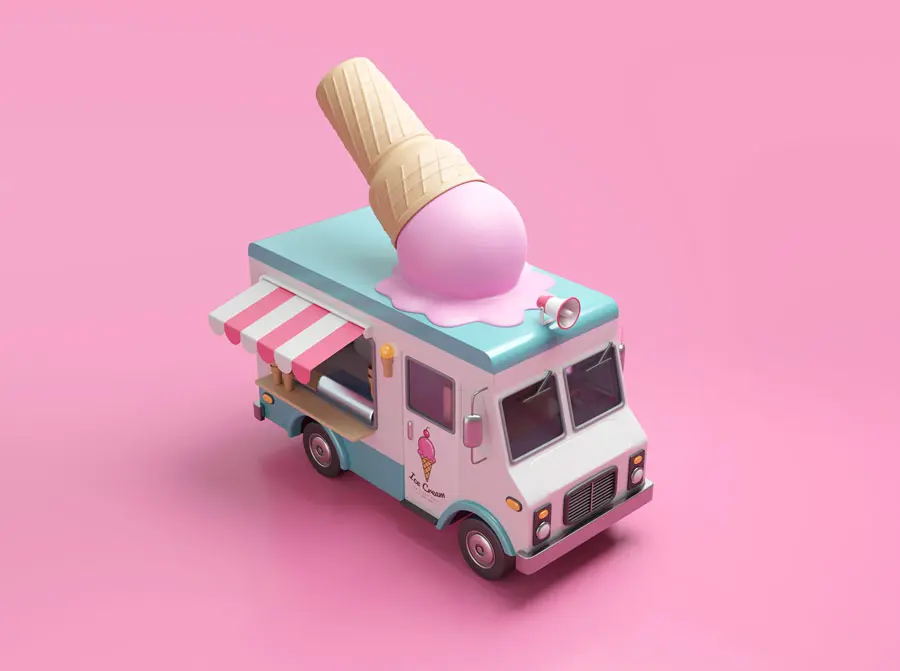 summer marketing tips. The music from an ice cream van is a genius marketing trick.