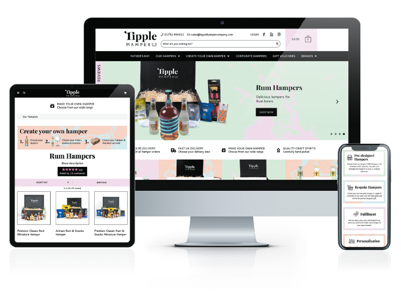 Tipple hamper responsive website design - Best Web Designers Near Me
