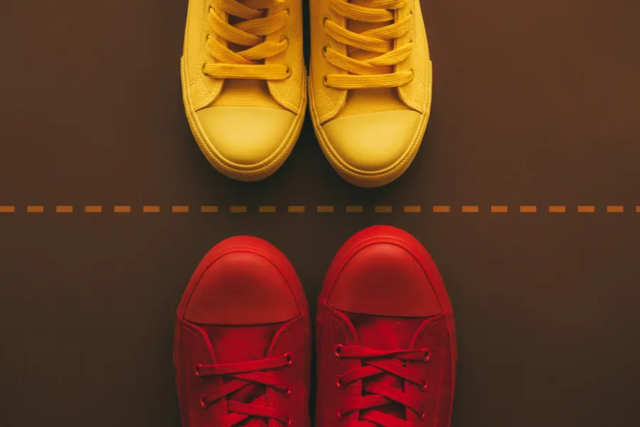 yellow-red-shoes-900 matching shoes with different colours - make sure your content matches user intent