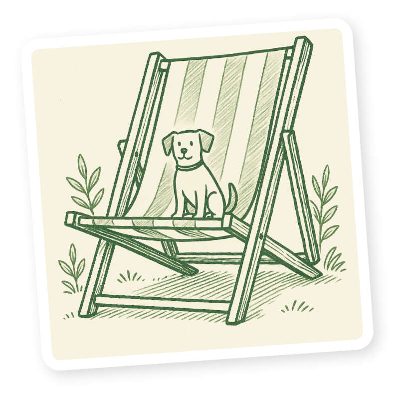 - Polaroid Sketch Dog Deckhair
