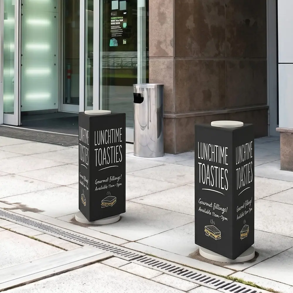 outdoor advertising - Bollard Sleeves WEB