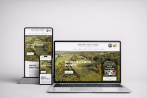 Web Design Tettenhall - KNOTFIELD VINES WEB MOCK