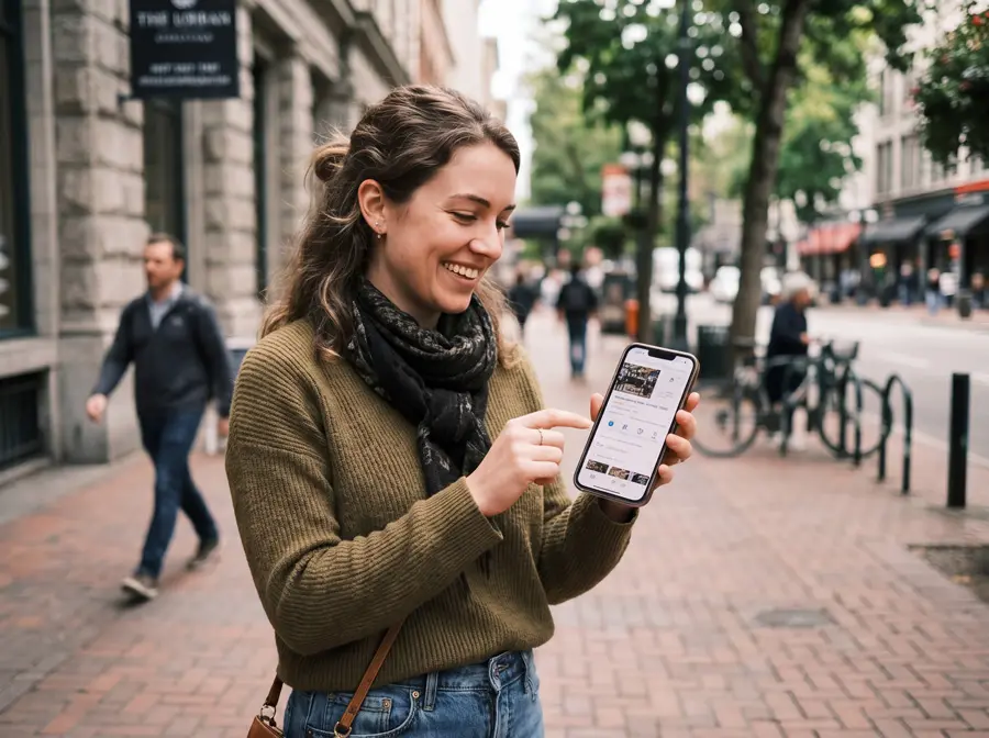 oodles-1782-smiling-woman-browsing-smartphone-on-900 lady making local google search on mobile phone