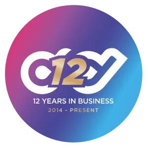 - DD 12 year logo