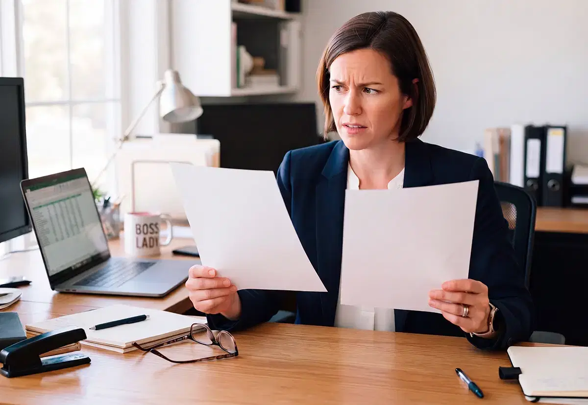 - Stressed Business Woman
