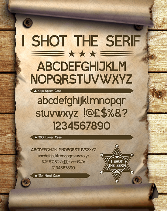 I shot the serif free web fonts