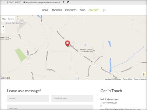 - Kitchen Garden Plant Centre Newent Contact Form