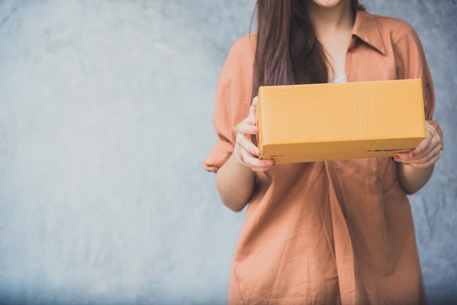 lady collecting online order