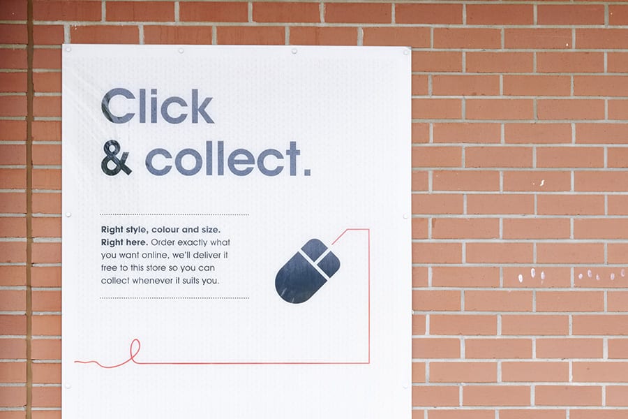 click and collect poster