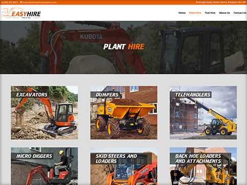 stockport web design - Easy Hire 3