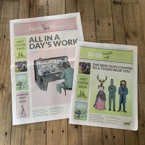 Outdoor spaces - newspapers
