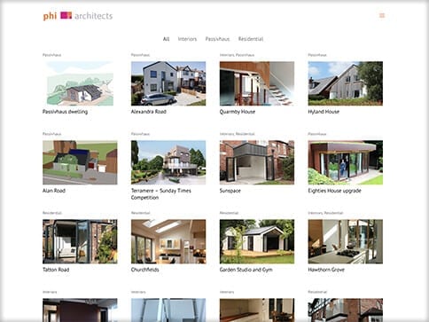 Phi Architects Project Portfolio Page by Nettl