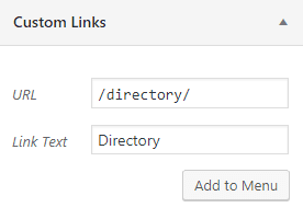 Nettl :Directory - Add Directory Link to Menu