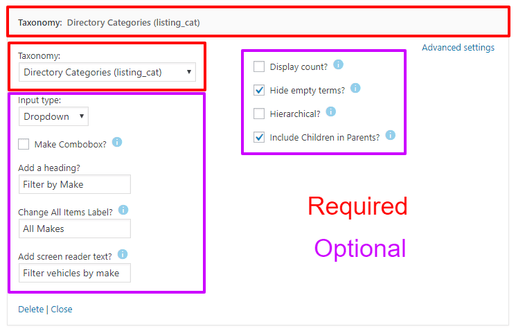 Nettl :Directory - Search Form Taxonomy Filter Example