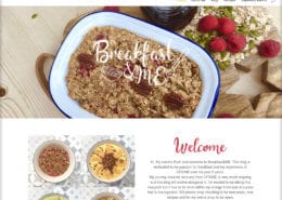 breakfast and me website design