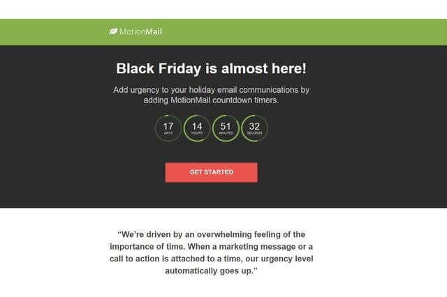 motionmail timers on email marketing