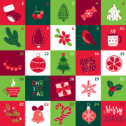 advent calendar graphic design illustration