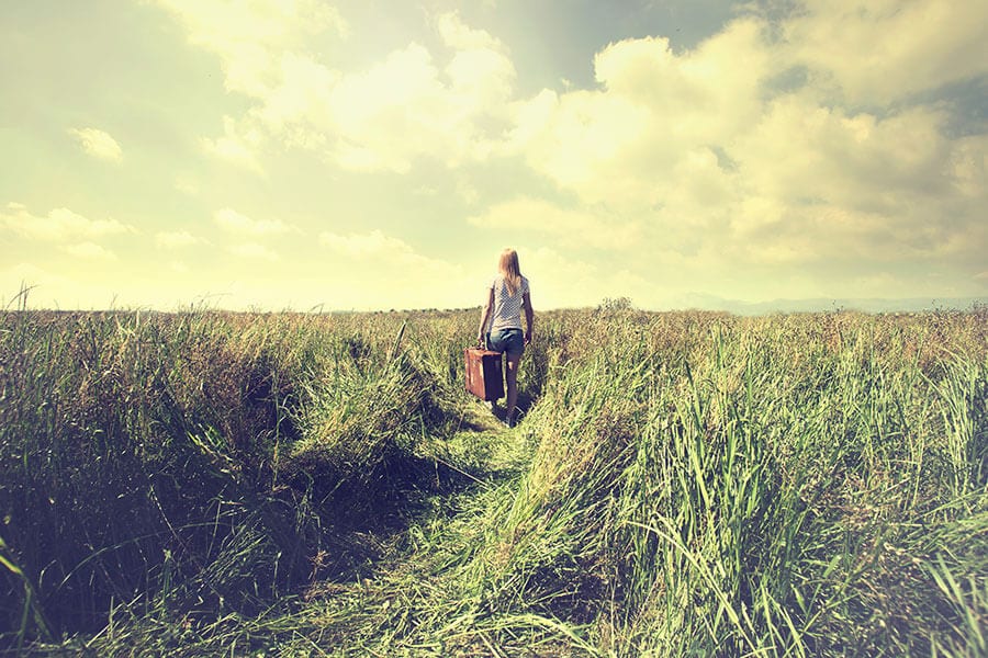 lost walking in field search searching