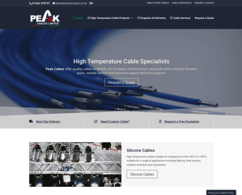 Peak Cables Chesterfield Home Page