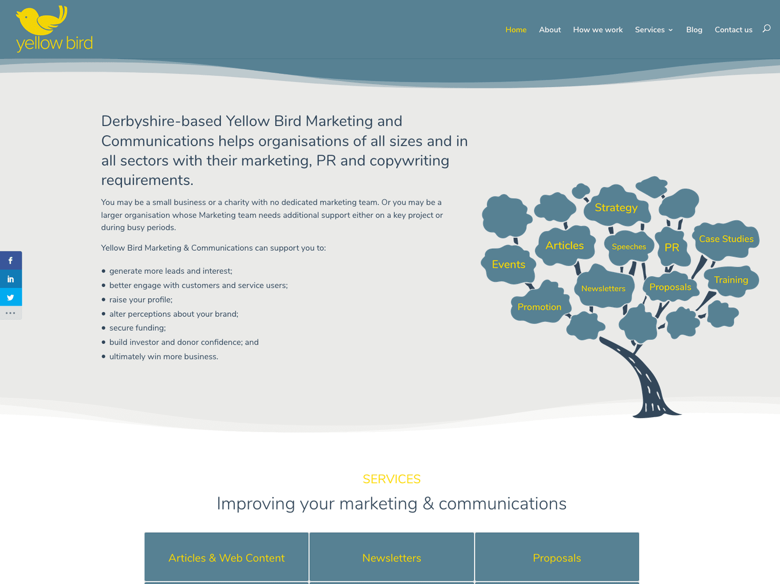 Yellow Bird Marketing and Communications Home Page
