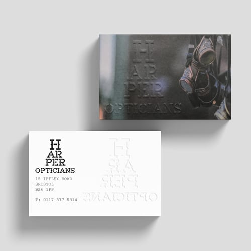 Embossed Business Cards