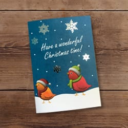 Foil Christmas card