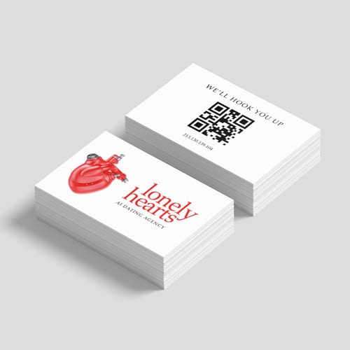 400gsm silk business card